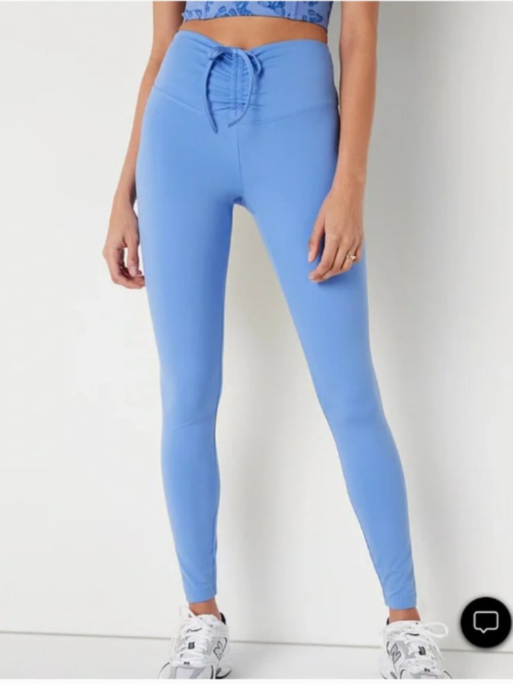 PINK Victoria's Secret Light Blue Drawstring Waist Leggings